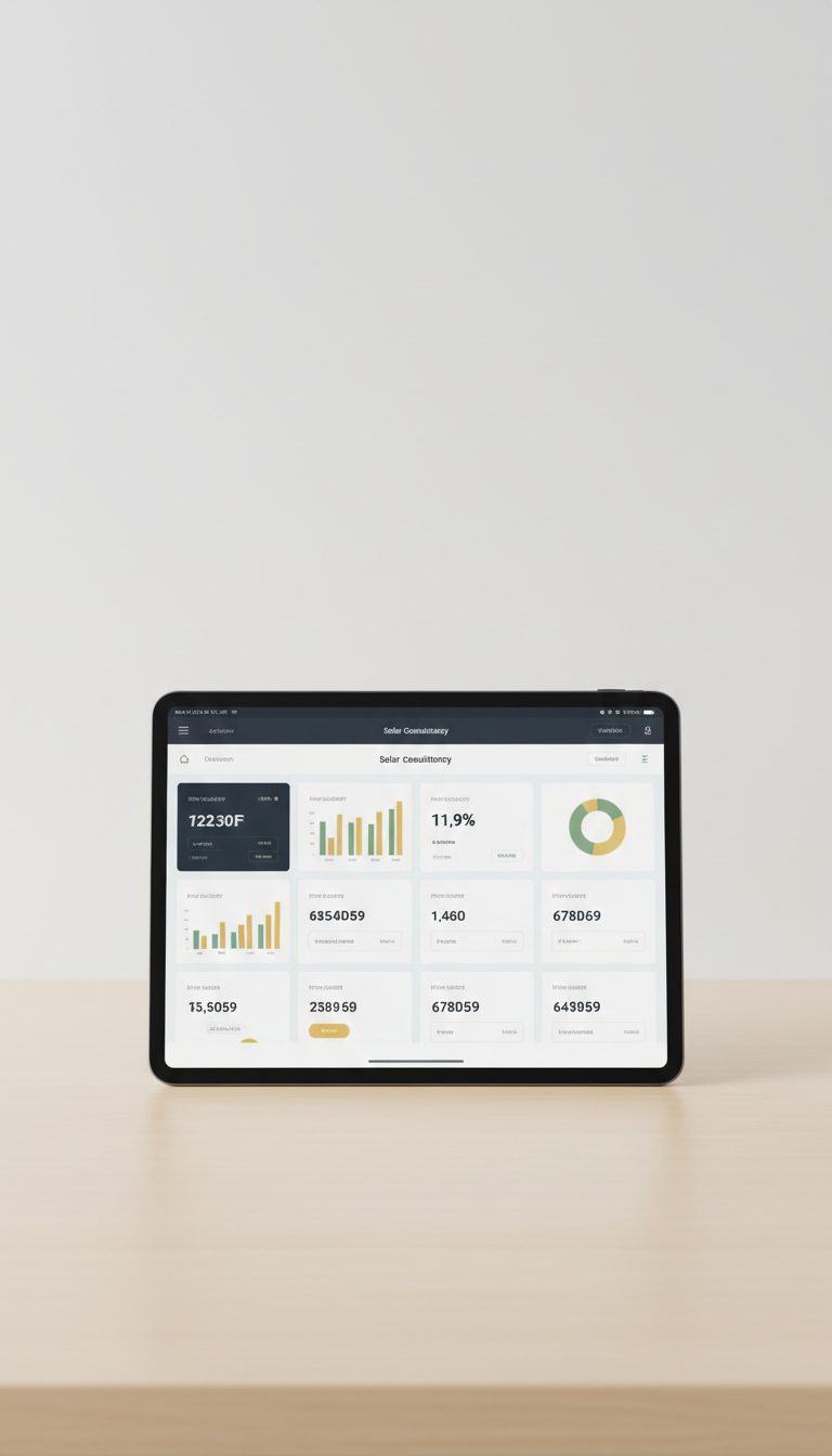 Solar Consultancy Digital Platform Interface